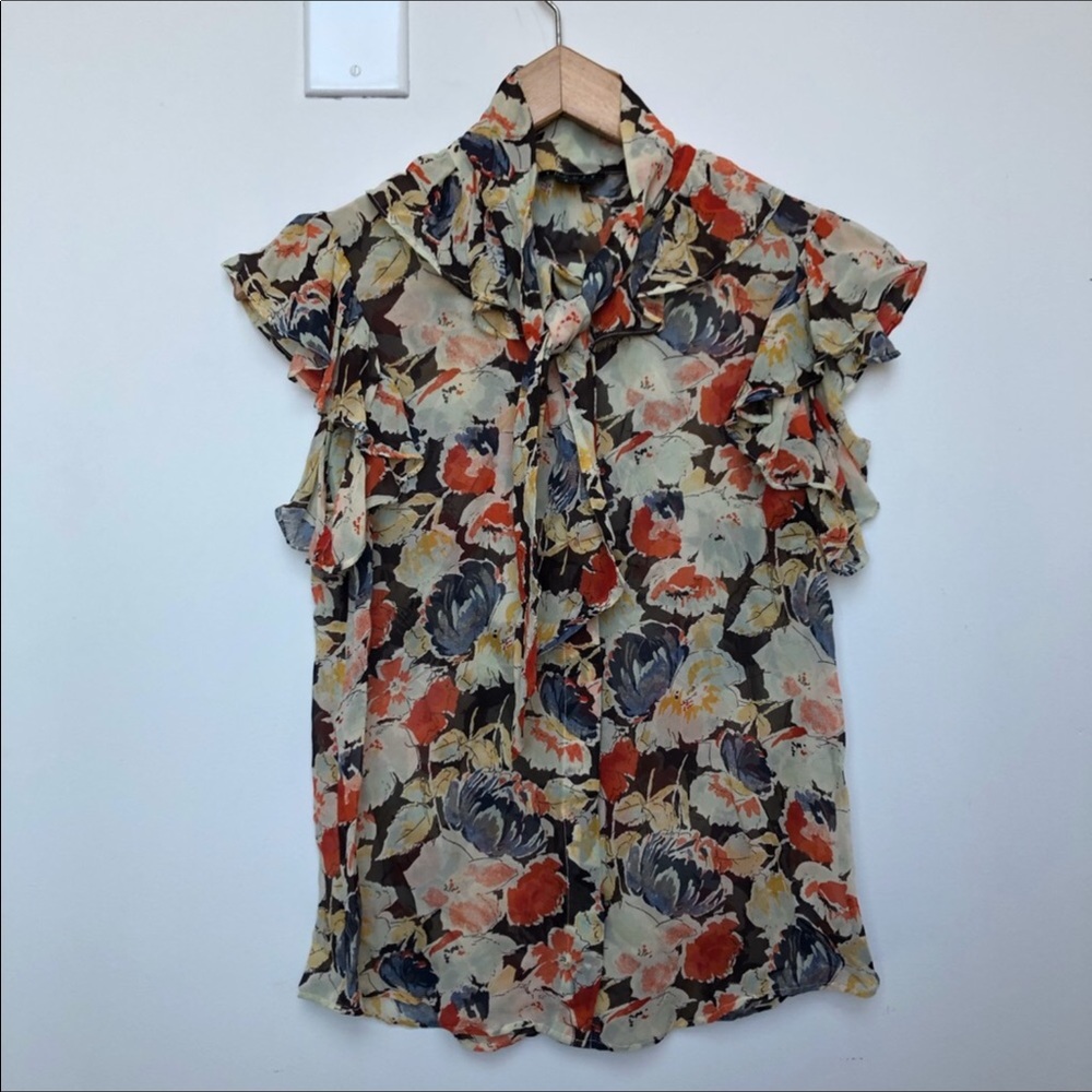 Theory Blouse. 100% Silk. EUC.
